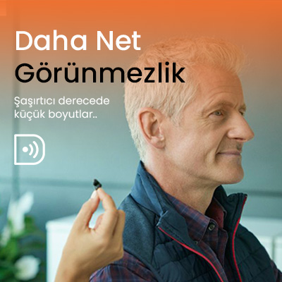 Görünmez işitme cihazı küçük işitme cihazı